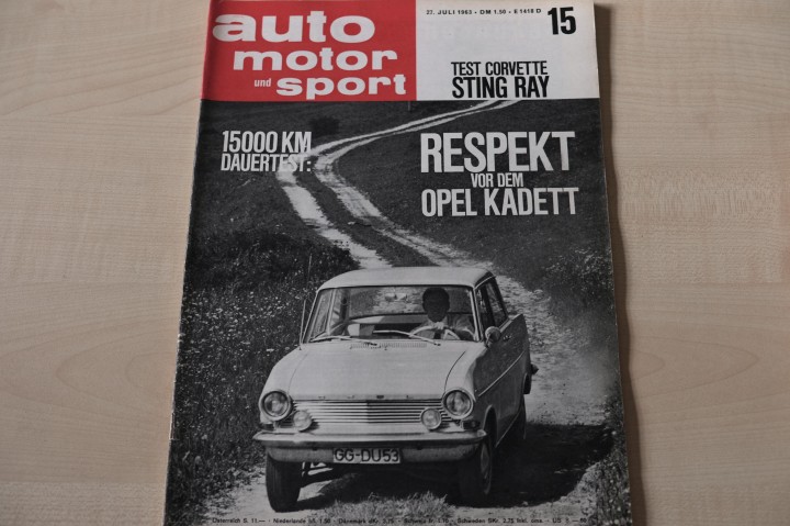 Deckblatt Auto Motor und Sport (15/1963)